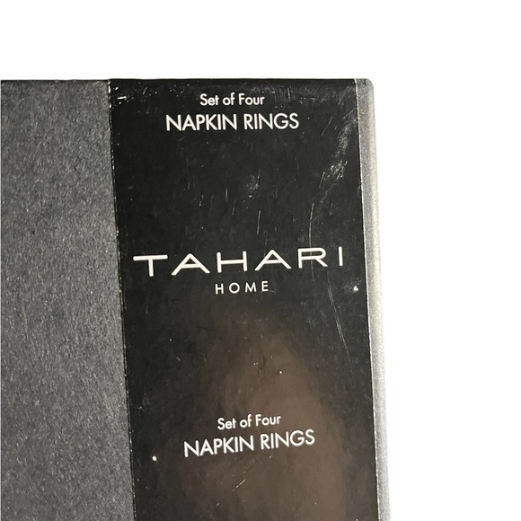 NWT TAHARI HOME NAPKIN RINGS - Picture 4 of 4